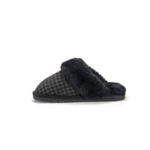 Textile Cable Knit Mule Slippers knit slippers